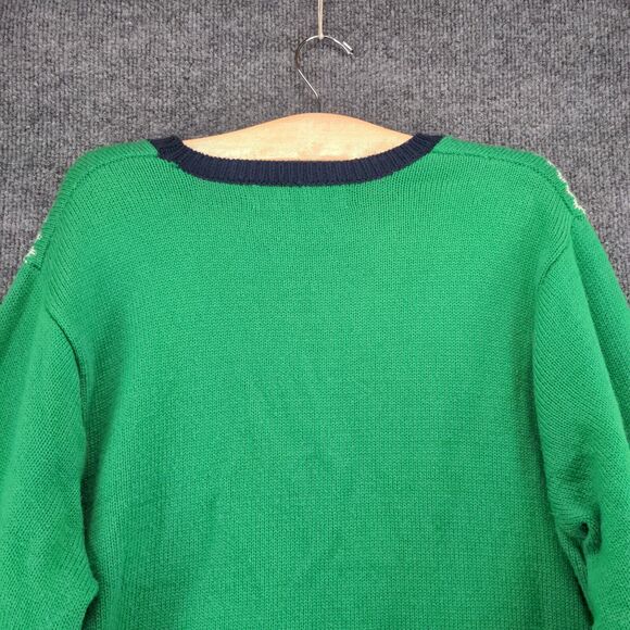 Jolly Sweaters Ugly Christmas Sweater Unicorn Santa Mens SZ XL Green Embroidered - Picture 10 of 13